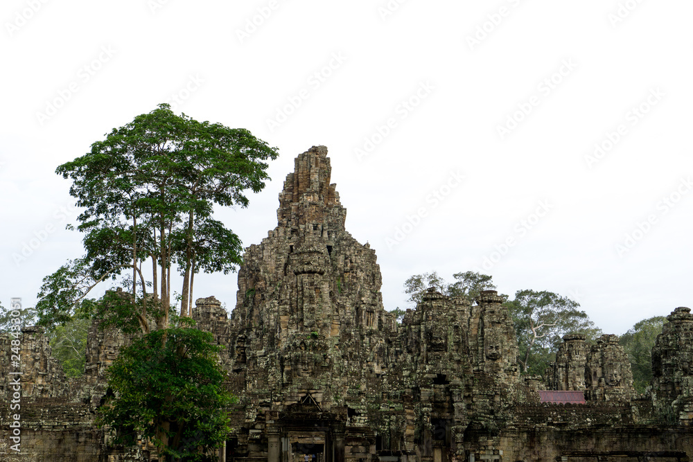 The Bayon Temple inside the Angkor Thom complex outside of Siem Reap in Cambodia The Bayon Temple inside the Angkor Thom complex outside of Siem Reap in Cambodia
