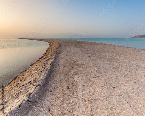 Beautiful view of the Dead Sea .