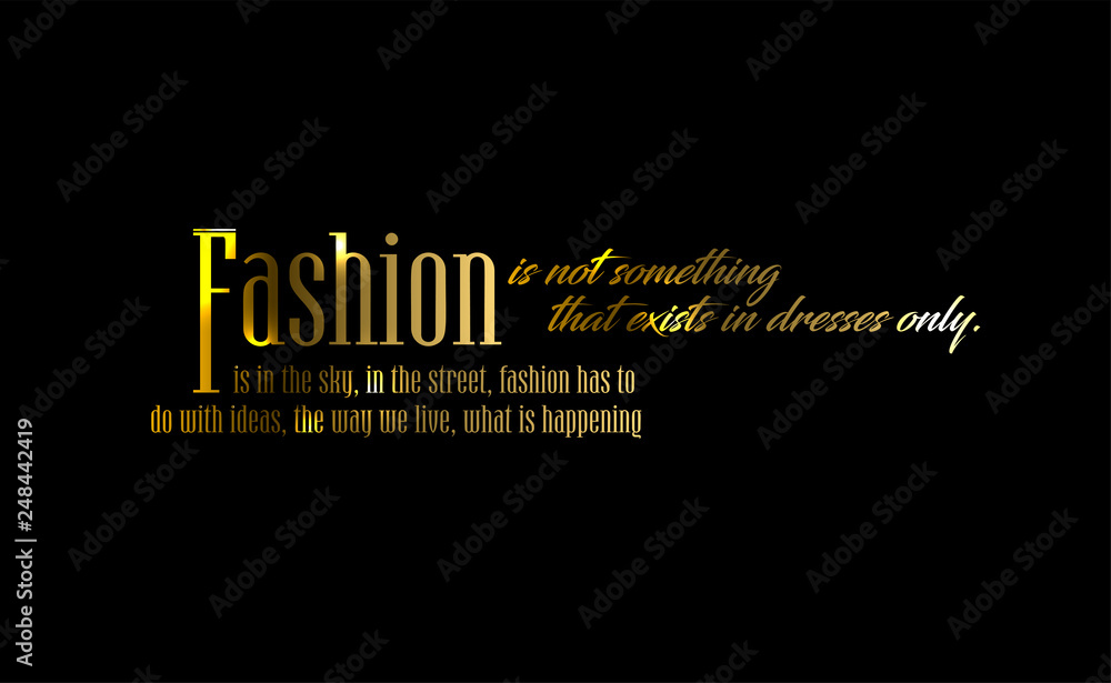 Fashion Calligraphy. Minimal Fashion Slogan line for T-shirt and apparels.  Creative fashion logo design. Stock Vector | Adobe Stock