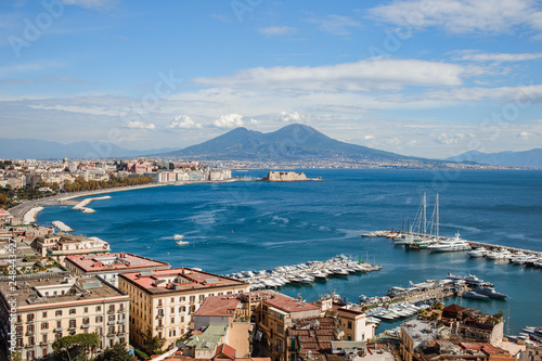 View of Naples and Mount Vesuvius