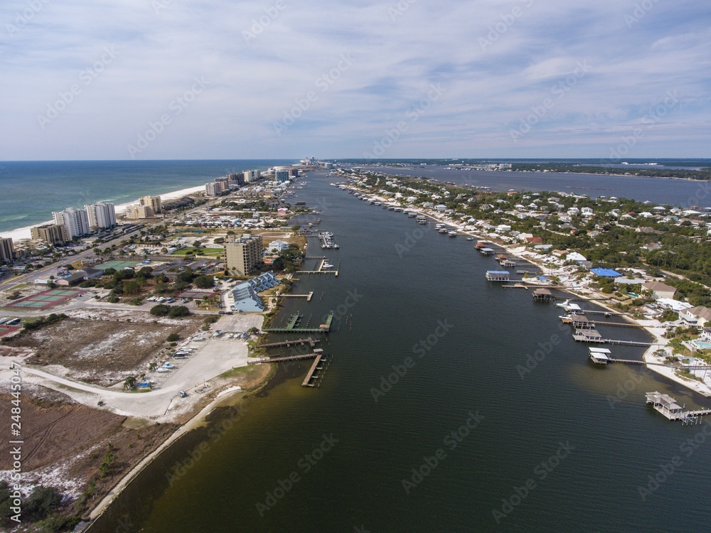 Aerial view of Perdido Key, Florida 