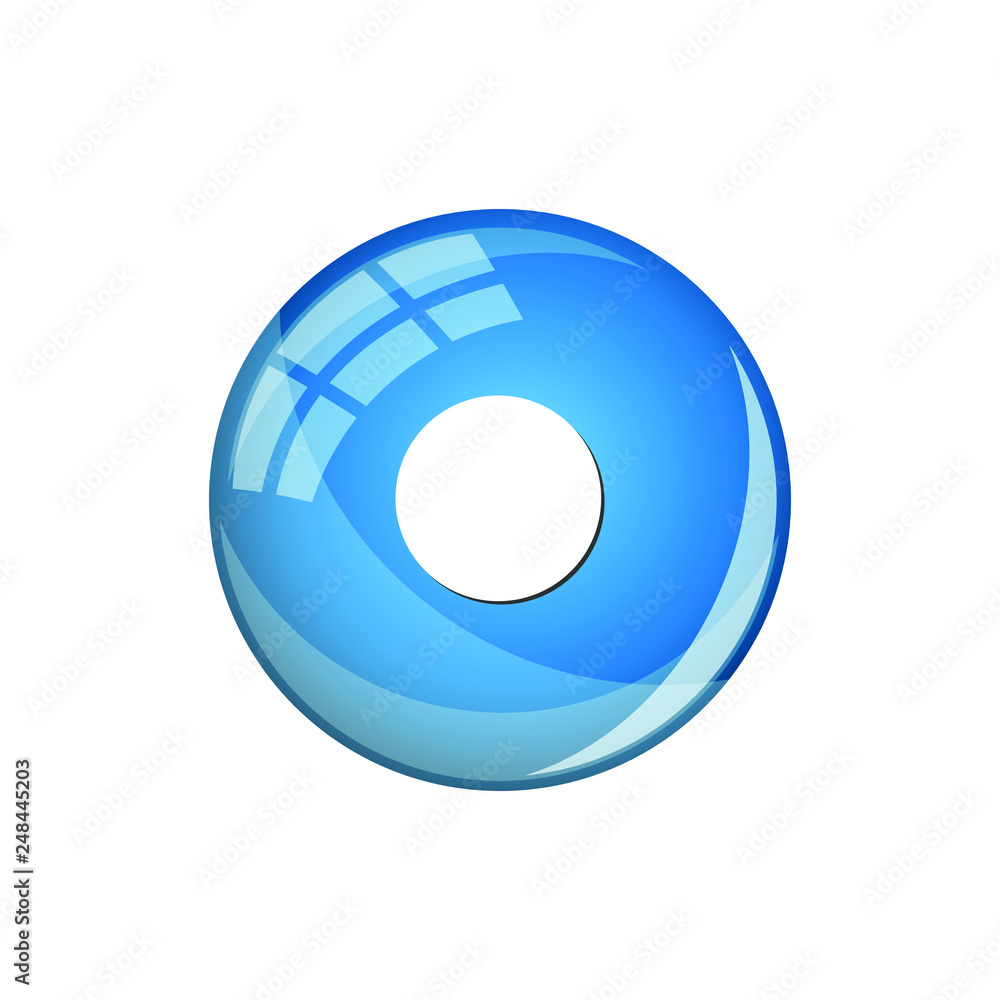 Modern Record Icon Button Logo Modern Record Icon Button Logo