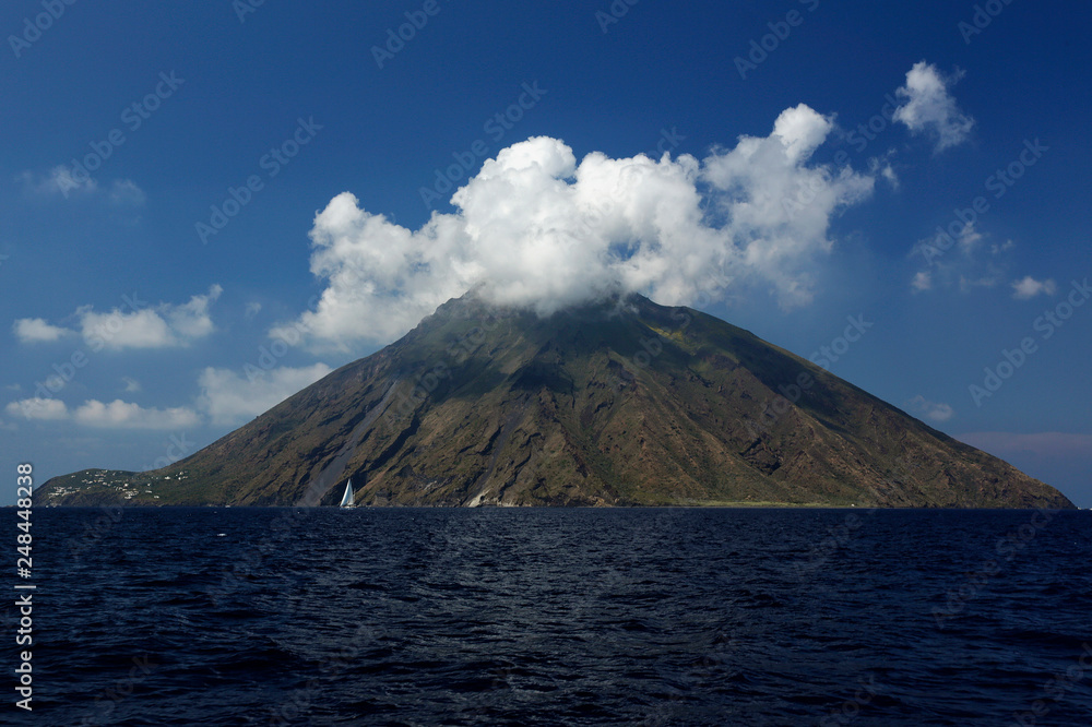 Stromboli, Liparische Inseln, Sizilien, Italien, < english> Stromboli island, Eolic Islands, Sicily, Italy