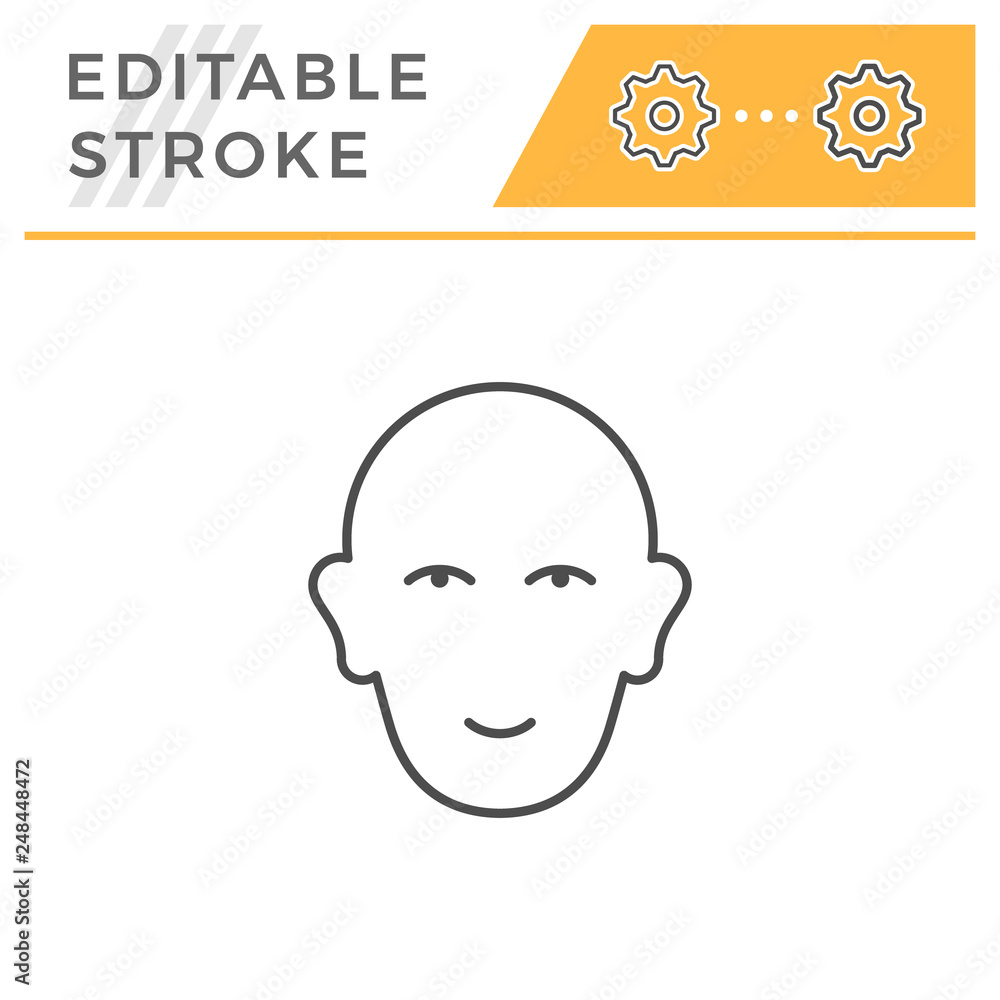 Human head line icon Human head line icon
