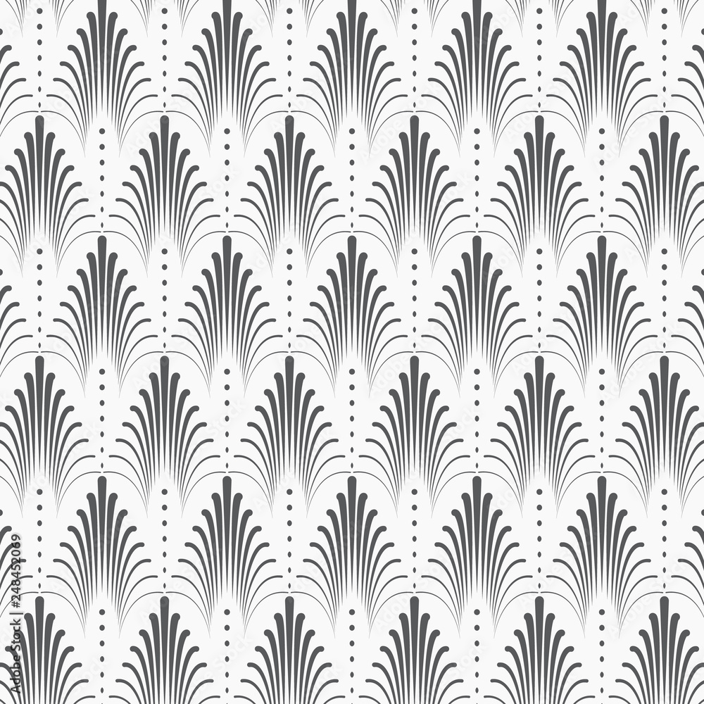 Vector pattern, repeating abstract décor grass in monochrome color. Vector clean for design, fabric, wallpaper, background. Pattern is on swathes panel. Vector pattern, repeating abstract décor grass in monochrome color. Vector clean for design, fabric, wallpaper, background. Pattern is on swathes panel.