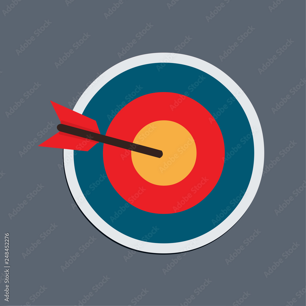 target with arrow vector illustration target with arrow vector illustration