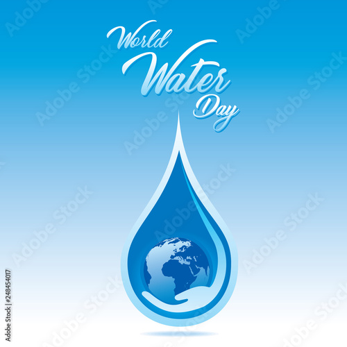 world water day poster concept