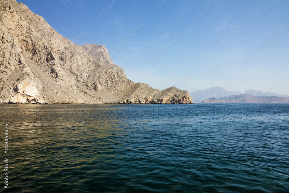 Oman fjords, Khasab sea view, Musandam peninsula.