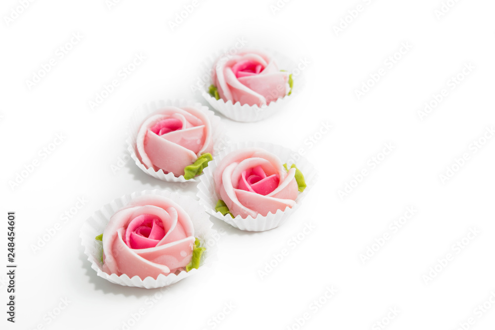 ALUA GULAB Rose Cookies, Thai Dessert ALUA GULAB Rose Cookies, Thai Dessert