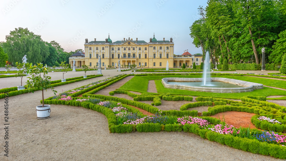 Garden in the Branicki Palace, Bialystok, Poland