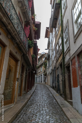 Streets and Architecture of Rainy Porto  Portugal