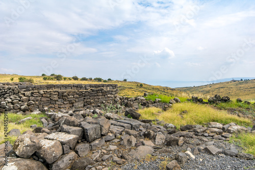 Roman and Byzantine era buildings, in Korazim National Park