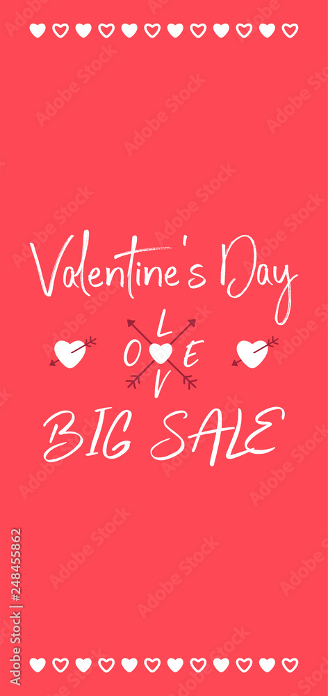 Valentines day concept banner background Valentines day concept banner background