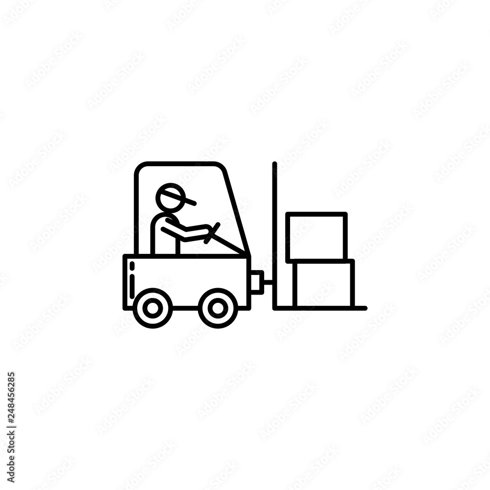logistics loader. Signs and symbols can be used for web, logo, mobile app, UI, UX