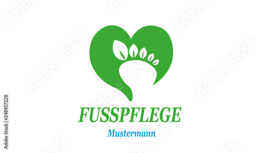 Fußpflege Logo , Podologie Logo