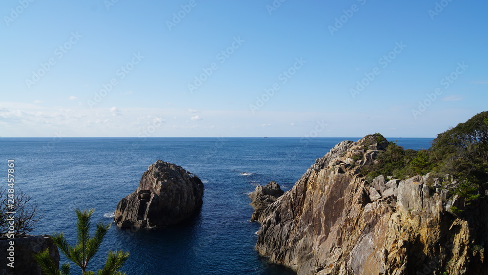 海と水平線 足摺岬 海と水平線 足摺岬