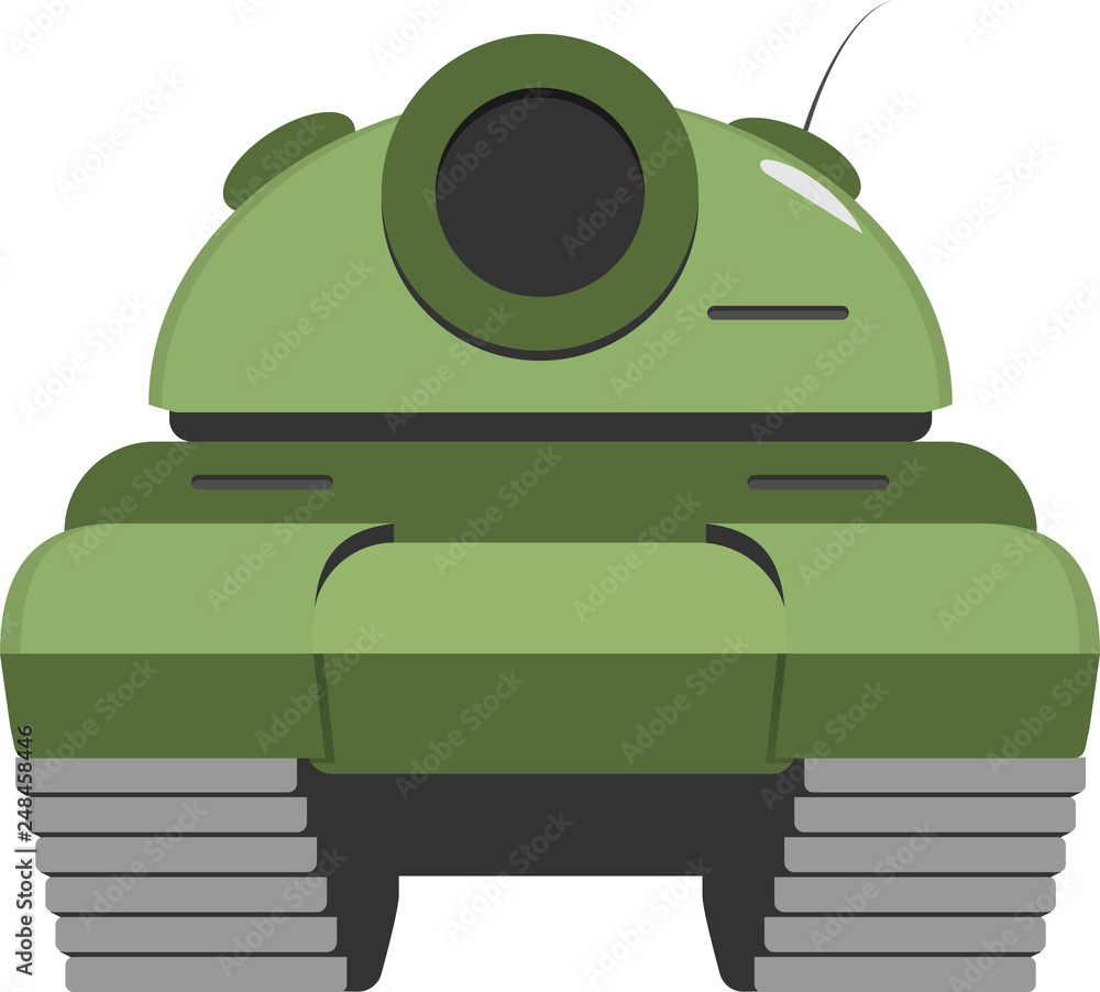 Tank front view icon. Tank vector illustration Stock Vector | Adobe Stock