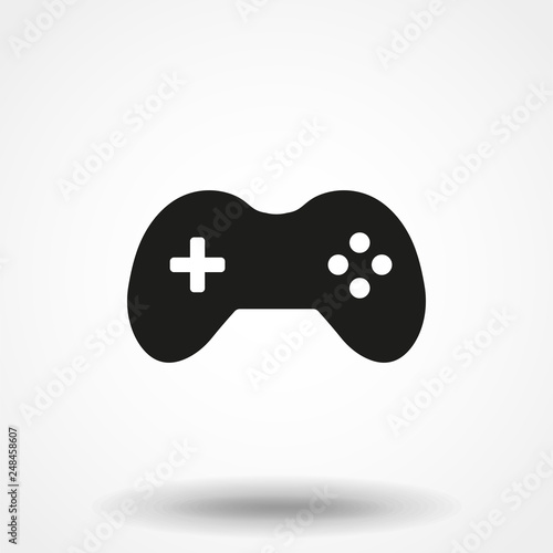 Joystick icon vector, game symbol. Play pictogram, flat vector sign isolated on white background. Simple vector illustration for graphic and web design.