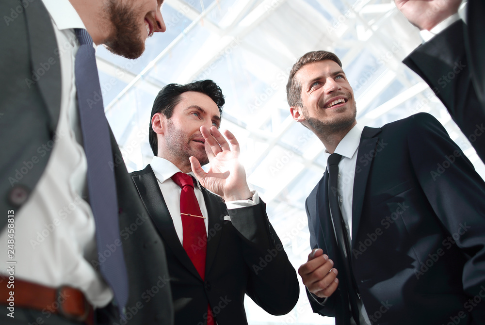 close up.friendly business team standing in the office close up.friendly business team standing in the office