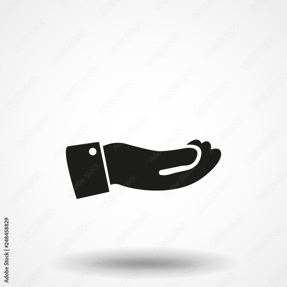 Hand icon vector, flat design best vector icon Hand icon vector, flat design best vector icon