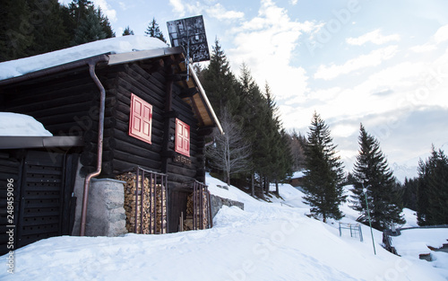 Abandoned village of Gumegna in winter, Switzerland © Aris Cereghetti