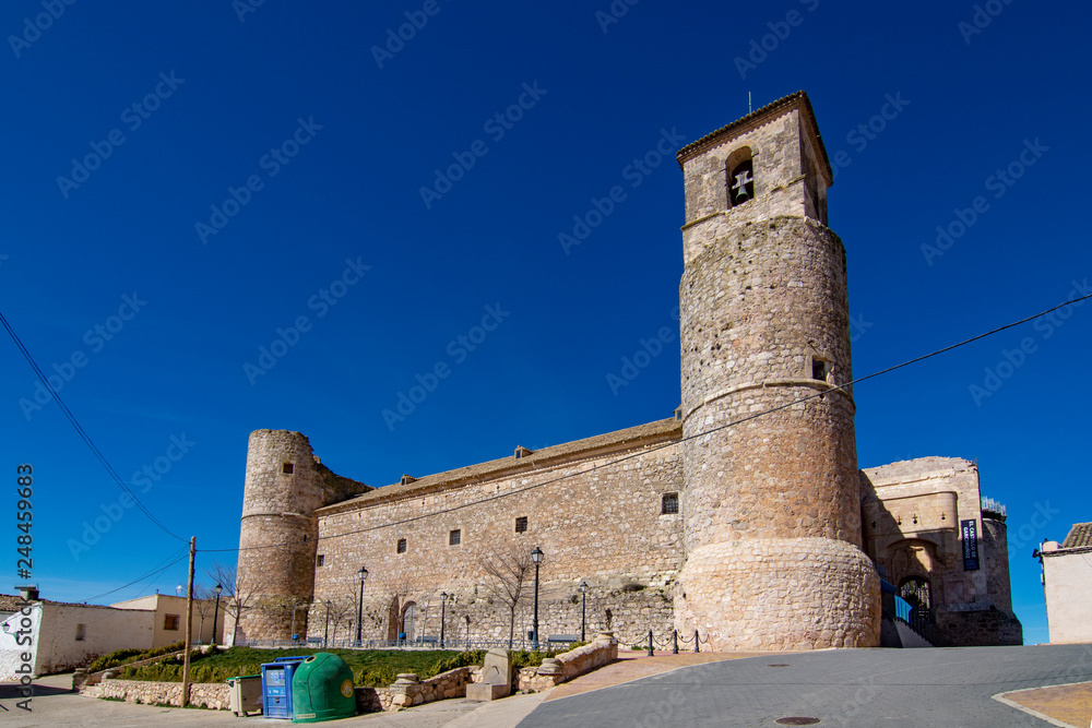 Garcimuñoz Castle in Cuenca. Spain