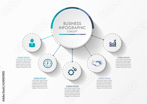 Business data visualization. timeline infographic icons designed for abstract background template milestone element modern diagram process technology digital marketing data presentation chart Vector
