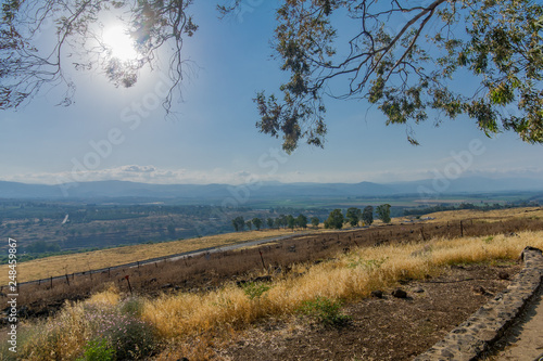 Fototapeta Naklejka Na Ścianę i Meble -  View of the Hula Valley and upper Galilee