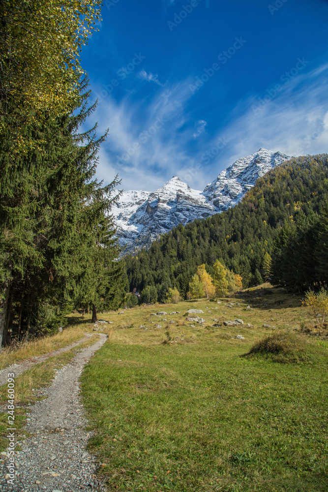 Gumegna, little village in the swiss alps, Switzerland