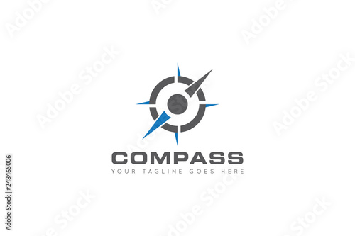 compass logo and icon vector illustration design template