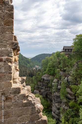 Berggasthof Oybin oberhalb der Stadt Oybin im Zittauer Gebirge