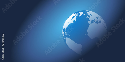     Earth Globe Design - Global Business  Technology  Globalisation Concept  Vector Template 