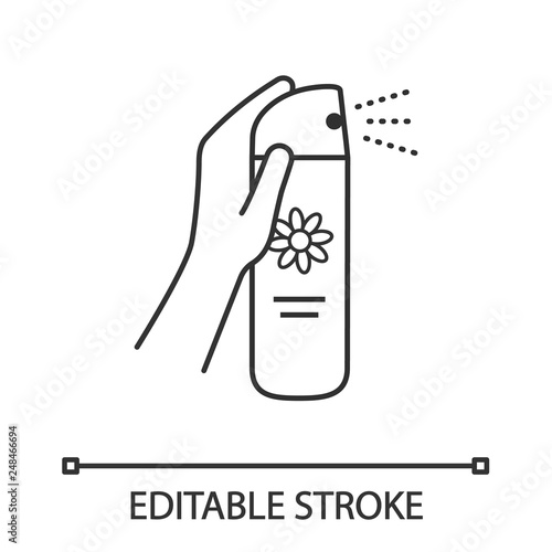 Air freshener linear icon