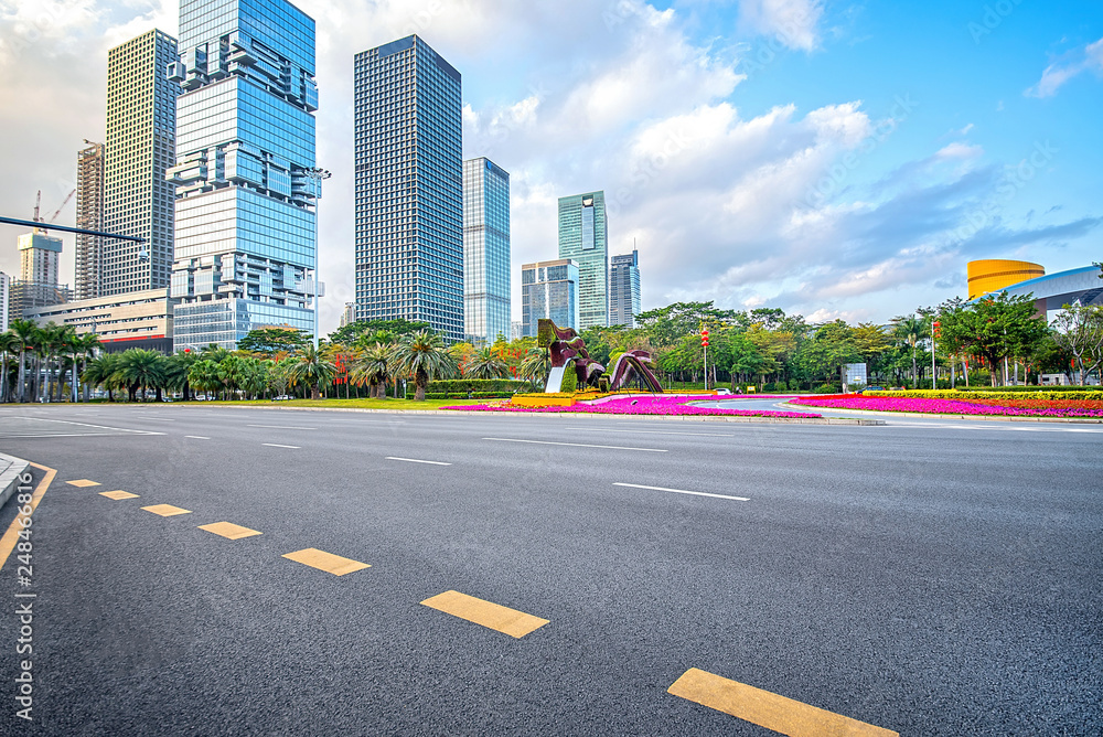 Shenzhen Shennan Avenue and urban architecture scenery Shenzhen Shennan Avenue and urban architecture scenery