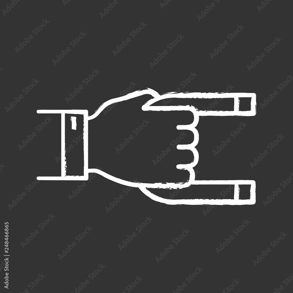 Customer attraction strategy chalk icon Customer attraction strategy chalk icon