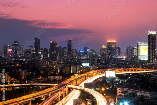 Bangkok city foreground Expressway © boygek