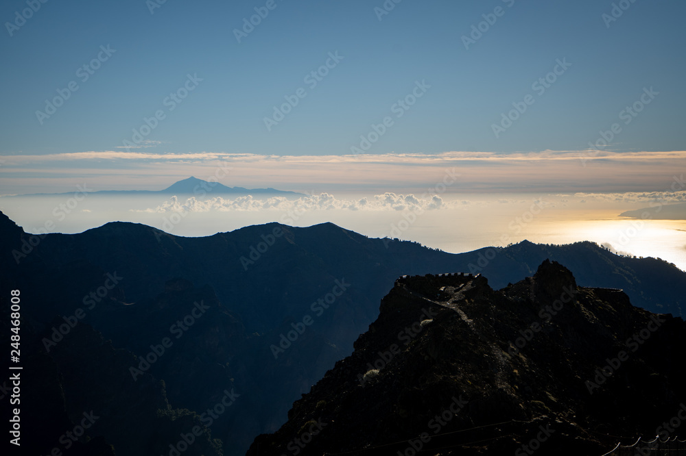 Dämmerung in den Bergen von La Palma Dämmerung in den Bergen von La Palma