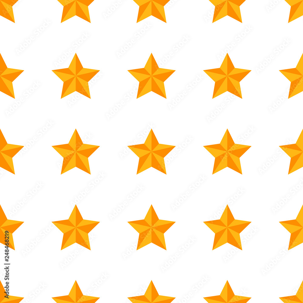 Seamless Pattern with Yellow Star Seamless Pattern with Yellow Star