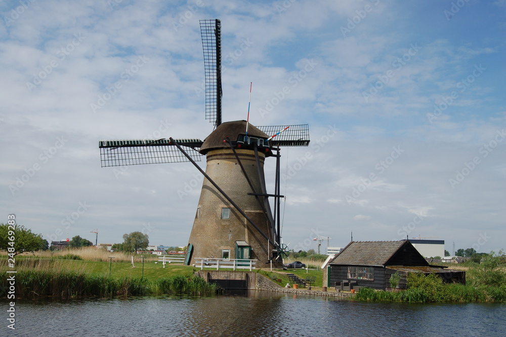 Naklejka premium Kinderdijk, Netherlands A