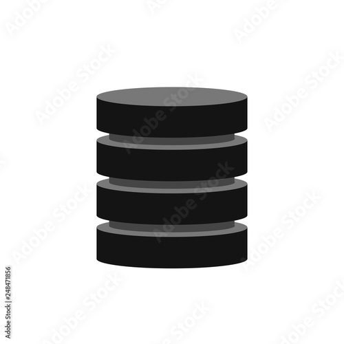 Big database, data storage technology – vector for stock