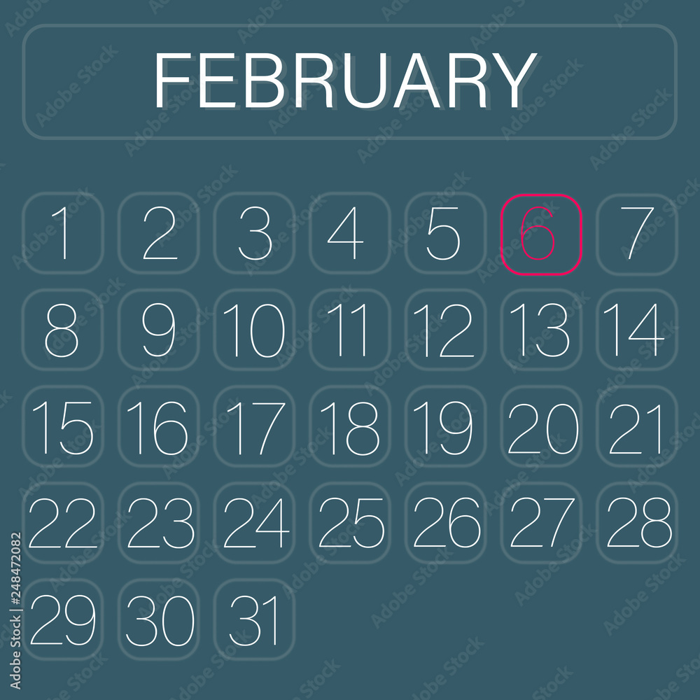 Calender Page February 6