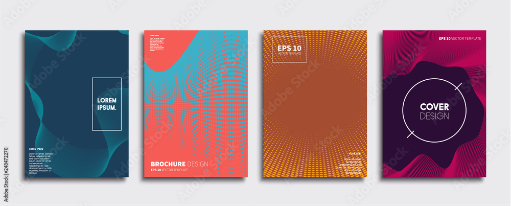 Minimal Vector cover designs. Future Poster template.