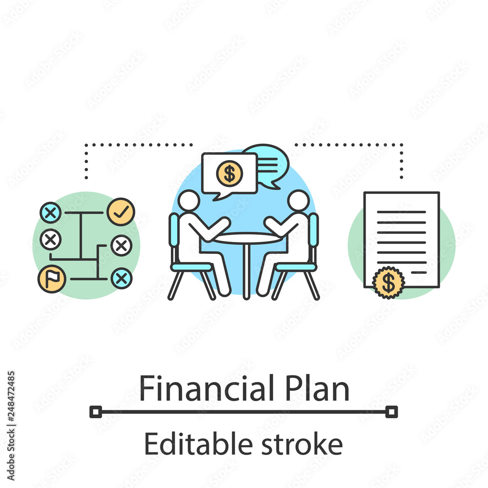 Business planning concept icon