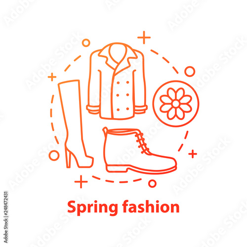 Spring fashion concept icon