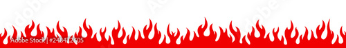 Flame on a white background. Vector illustration for design - vector