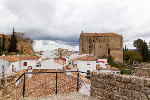 View on the old town of Ronda in Malaga, Spain