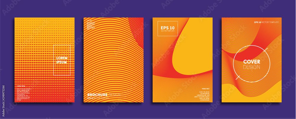 Minimal Vector cover designs. Future Poster template.