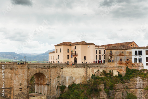 RONDA, SPAIN - MAY, 2018: Tajo de Ronda in Malaga, Spain