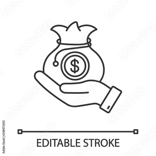 Venture capital linear icon