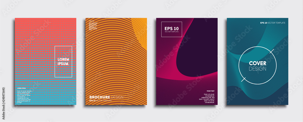 Minimal Vector cover designs. Future Poster template.